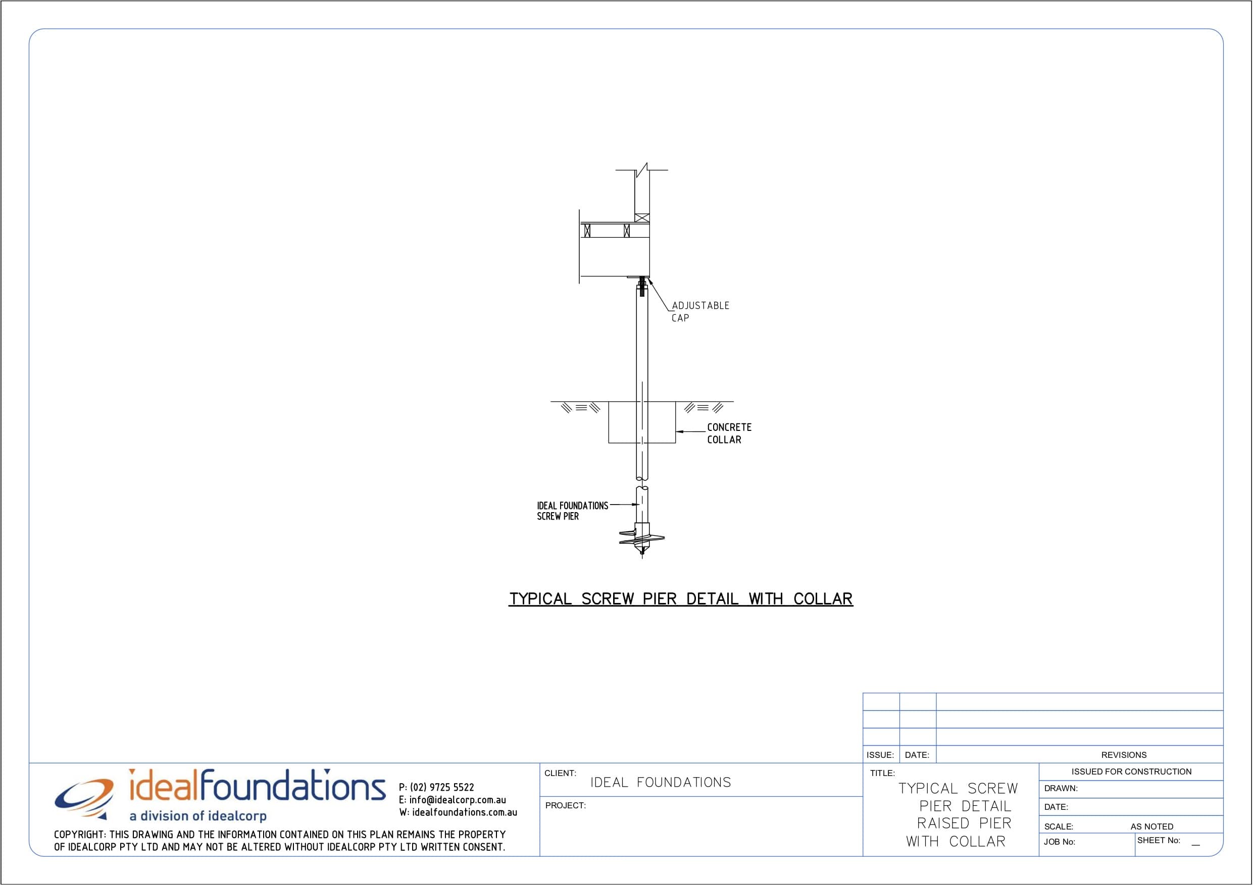 Screw Pier Technical Information Ideal Foundations